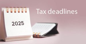 2025 tax deadlines